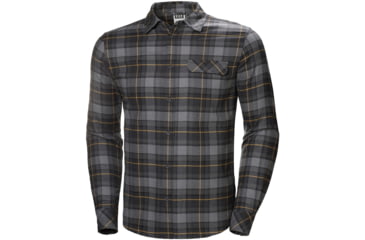 Image of Helly Hansen Classic Check Long Sleeve Shirt - Mens, Charcoal Plaid, Extra Large, 62923-964-XL
