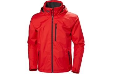 Image of Helly Hansen Crew Hooded Jacket - Mens, Alert Red, Extra Large, 33875-222-XL