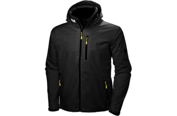 Image of Helly Hansen Crew Hooded Jacket - Mens, Black, 2XL, 33875-990-2XL