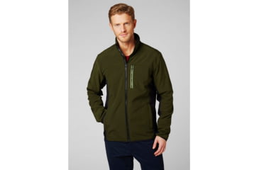 Image of Helly Hansen Crew Softshell Jacket - Mens, Forest Night, Extra Large, 54412-469-XL