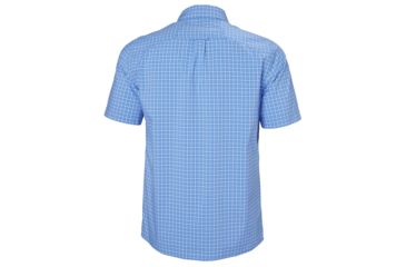 Image of Helly Hansen Fjord Qd Short Sleeve Shirt - Mens, Cornflower Check, Extra Large, 34048509-XL