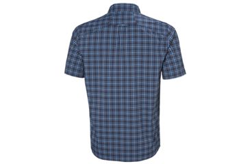 Image of Helly Hansen Fjord Qd Short Sleeve Shirt - Mens, Navy Check, 2XL, 34048597-2XL