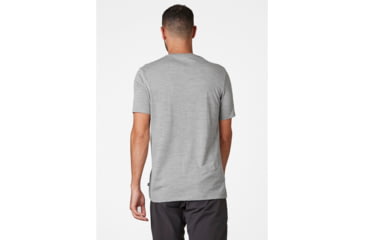 Image of Helly Hansen HH Merino Graphic T-Shirt, Grey Melange, Large - Mens, 49321-950-L