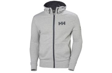 Image of Helly Hansen Hp Atlantic Fz Hoodie - Mens, Grey Melange, Large, 34061949-L