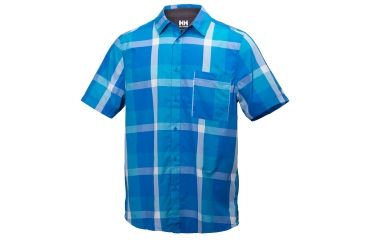 Image of Helly Hansen Jotun Traverse Short Sleeve Shirt - Mens-Racer Blue-Medium
