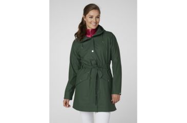 Image of Helly Hansen Kirkwall Ii Raincoat - Womens, Jungle Green, Extra Large, 53252390-XL