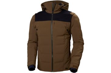 Image of Helly Hansen Kitzbuhel Puffy Jacket - Mens, Bark Brown, Small, 65656-763-S