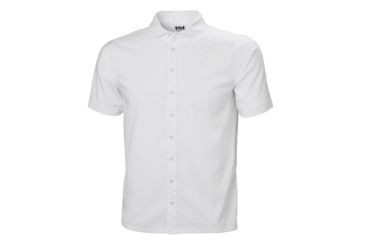 Image of Helly Hansen Mens Club Qd Short Sleeve Shirt, White, Extra Large, 33965-001-XL