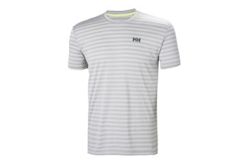 Image of Helly Hansen Mens Sigel Logo Short Sleeve Tee, Penguin Stripe, Medium, 62733-842-M