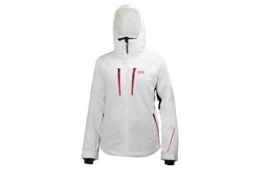 Image of Helly Hansen Motion Stretch Jacket - Women's-White/Pink Glow-X-Small