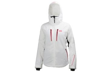 Image of Helly Hansen Motion Stretch Jacket - Womens-White/Pink-Large