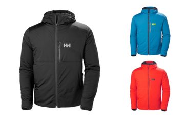 Image of Helly Hansen Odin Stretch Hooded Insulated Jacket - Mens, Black, Celestial, Grenadine