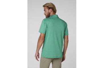 Image of Helly Hansen Oksval Short Sleeve Polo - Mens, Pepper Green, Large, 62896-471-L