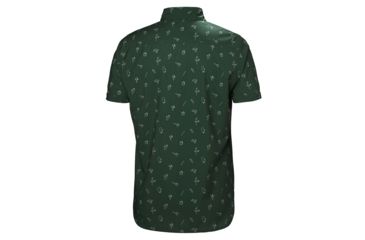 Image of Helly Hansen Oya Short Sleeve Shirt - Mens, Jungle Green Print, Extra Large, 62854390-XL