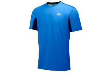 Image of Helly Hansen Pace Light Lifa Flow Short Sleeve - Mens-Racer Blue-Large