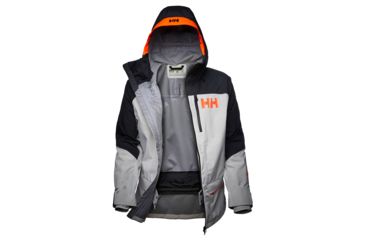 Image of Helly Hansen Ridge Shell 2.0 Jacket - Mens, Light Grey Black, Small, 65610-931-S