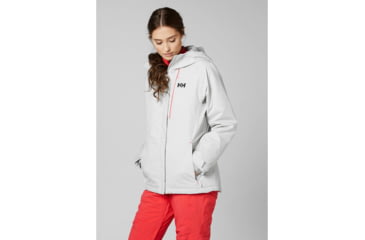 Image of Helly Hansen Snowstar Jacket - Womens, White/Goji Berry, Extra Small, 65623-001-XS