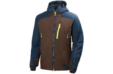 Image of Helly Hansen Stuben Jacket - Men's-Dark Soil-Medium