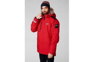 Image of Helly Hansen Svalbard Parka - Mens, Flag Red, Large, 53150-111-L