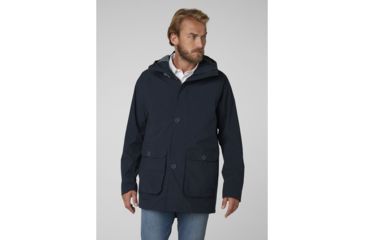 Image of Helly Hansen Tsuyu Rain Coat - Mens, Graphite Blue, Large, 53283-994-L