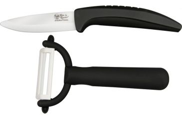 Image of Hen &amp; Rooster 2 pc Ceramic Paring Knife Set HRI020