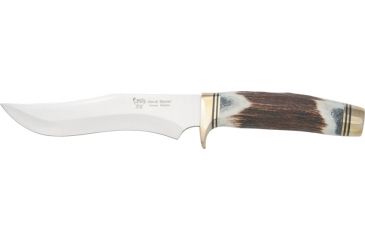 Image of Hen &amp; Rooster Bowie Stag Fixed Blade Knife, 6in, Stainless Blade, Genuine Stag Handle HR4800