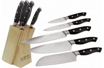 Image of Hen &amp; Rooster Kitchen Set Knife, Black ABS handle, HRI-062