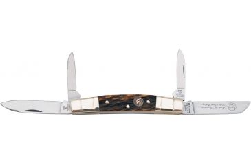 Image of Hen &amp; Rooster Medium Congress Folding Knife,Carbon Steel, Genuine Deer Stag Handle HR324CDS