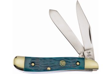 Image of Hen &amp; Rooster Peanut Green Bone Folding Knife,Clip and Pen,Green,Pick Bone Handle HR402GPB