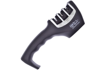Image of Hen &amp; Rooster Three Stage Sharpener, 8 overall, Black rubber handle, HRI-100B