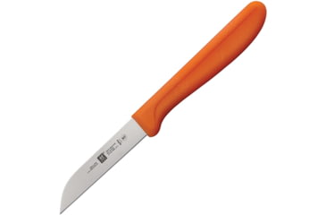 Image of HENCKELS ZWILLING Twin Master Kudamono Knife, 7.25in Overall, 3in Satin Finish Stainless Blade, Orange Plastic Handle, Bulk Packed, 32100-086 BULK