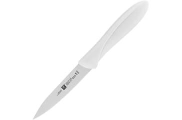 Image of HENCKELS ZWILLING Twin Master White Parer Knife, 8.25in Overall, 4in Satin Finish Stainless Blade, White Plastic Handle, 32300-104
