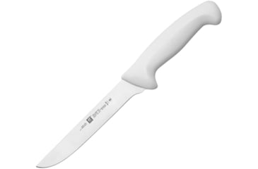 Image of HENCKELS ZWILLING Twin Master Wide Boning Knife, 12in Overall, 6in Satin Finish Stainless Blade, White Plastic Handle, 32331-164
