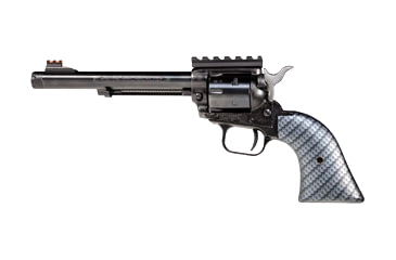 Image of Heritage Manufacturing Rough-Rider-Tactical-Cowboy Revolver, .22 Long Rifle, 6.5in barrel, aluminum alloy frame, simulated carbon-fiber grip, revolving chamber, fiber optic front, 6 round cylinder, HG-RRTC-.22LR-6.5-1-FRRMPG