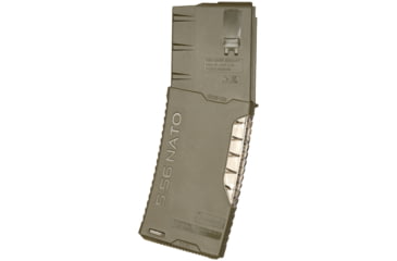 Image of HERA Arms G.2 Transparent Frame Rifle Magazine, AR-15/M4, 5.56/.223, 30 Rounds, OD Green, 13.11/OD-30RD