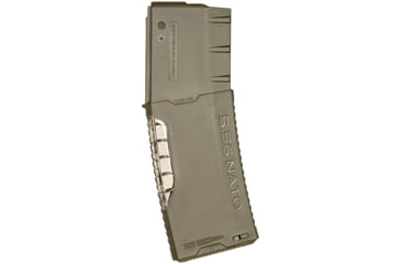 Image of HERA Arms G.2 Transparent Frame Rifle Magazine, AR-15/M4, 5.56/.223, 30 Rounds, OD Green, 13.11/OD-30RD