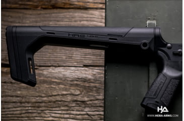 Image of HERA Arms HRS Light Fixed Buttstock, A2, Black, 12.43, EDEMO3