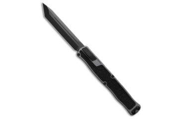 Image of Heretic Knives Cleric II Automatic Folding Knife, 4.25in, CPM MagnaCut, Tanto Blade, Aluminum, Rubber, Gray/Black Handle, Plain, Gray/Black/Black, 10.00 inch, BHQ-201370