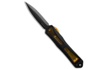 Image of Heretic Knives Manticore S Automatic Folding Knife, 2.58in, CPM MagnaCut, Dagger Blade, Aluminum, ULTEM, Black/Yellow Handle, Black/Yellow/Black, 6.51 inch, BHQ-188741
