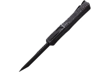 Image of Heretic Knives Auto Colossus OTF Automatic Folding Knives, 3.5in, Black Stonewash Finish CPM MagnaCut Stainless Tanto Blade, Breakthrough Gray Aluminum Handle, H0408ABRKGRY