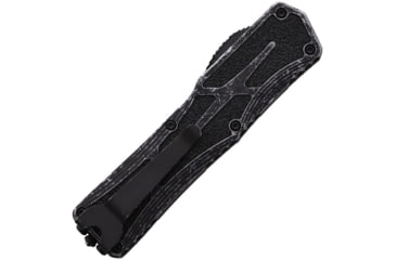 Image of Heretic Knives Auto Colossus OTF Automatic Folding Knives, 3.5in, Black Stonewash Finish CPM MagnaCut Stainless Tanto Blade, Breakthrough Gray Aluminum Handle, H0408ABRKGRY