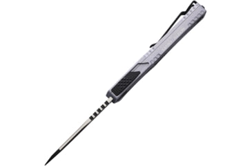 Image of Heretic Knives Auto Colossus OTF Automatic Folding Knives, 3.5in, Two-Tone Finish CPM MagnaCut Stainless Drop Point Blade, Gray Aluminum Handle, H03910AGRAY