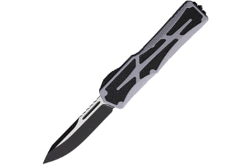 Image of Heretic Knives Auto Colossus OTF Automatic Folding Knives, 3.5in, Two-Tone Finish CPM MagnaCut Stainless Drop Point Blade, Gray Aluminum Handle, H03910AGRAY