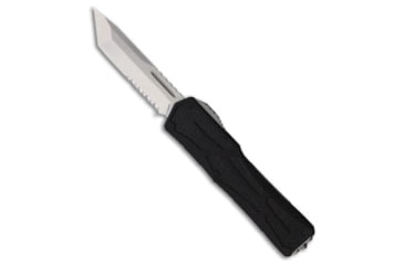 Image of Heretic Knives Heretic Knives Colossus OTF Automatic Knife Black Aluminum 3.5" Serrated SW, Black, CPM MagnaCut, adult, BHQ-183201