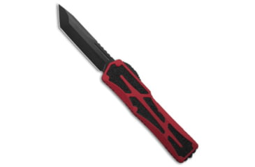 Image of Heretic Knives Heretic Knives Colossus OTF Automatic Knife Red Aluminum DLC Tanto Magnacut, Red, CPM MagnaCut, adult, BHQ-183484