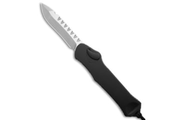 Image of Heretic Knives Heretic Knives Hydra MagnaCut S/A OTF Automatic Knife Black 3.6" Satin, Black, CPM MagnaCut, adult, BHQ-190735