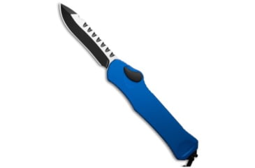 Image of Heretic Knives Heretic Knives Hydra S/A OTF Automatic Knife Blue 3.6" Two-Tone, Blue, CPM MagnaCut, adult, BHQ-192379