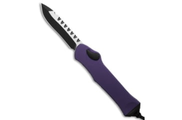 Image of Heretic Knives Heretic Knives Hydra S/A OTF Automatic Knife Purple 3.6" Two-Tone, Purple, CPM MagnaCut, adult, BHQ-192450