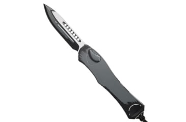 Image of Heretic Knives Heretic Knives Hydra V4 S/E Automatic Knife Gray Cel Shade Al 3.6" Cel Shade, Black/Gray, CPM MagnaCut, adult, BHQ-218709