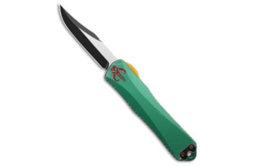 Image of Heretic Knives Heretic Knives Manticore E Bowie OTF Knife Bounty Hunter Al 3.1" Two-Tone, Green, CPM MagnaCut, adult, BHQ-205929